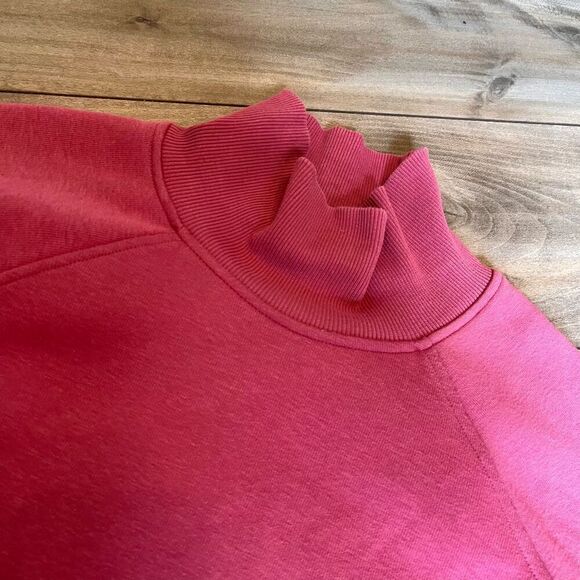 Athleta Mockneck Pink Athletic Pullover Jacket Women XS Workout Yoga - Picture 2 of 4